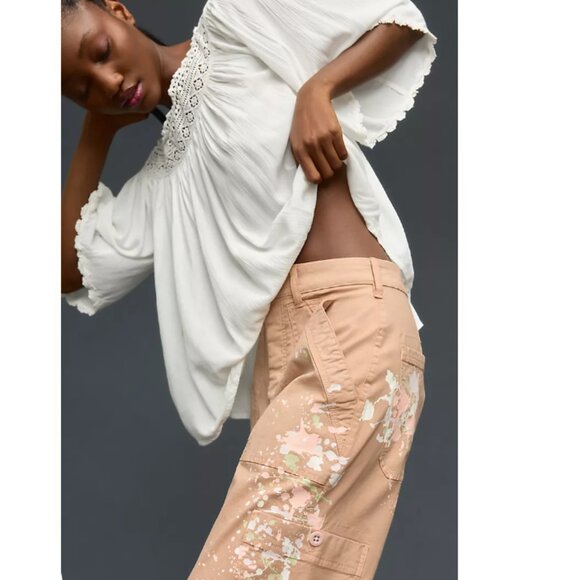 Brand New Pilcro Millie Low-Slung Barrel Pants - Picture 3 of 16